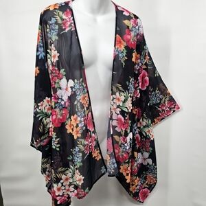 Sweet Pea Sheer Floral Kimono